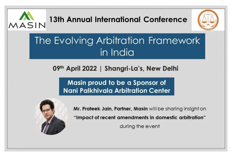 NPA Conference “The Evolving Arbitration Framework in India”
