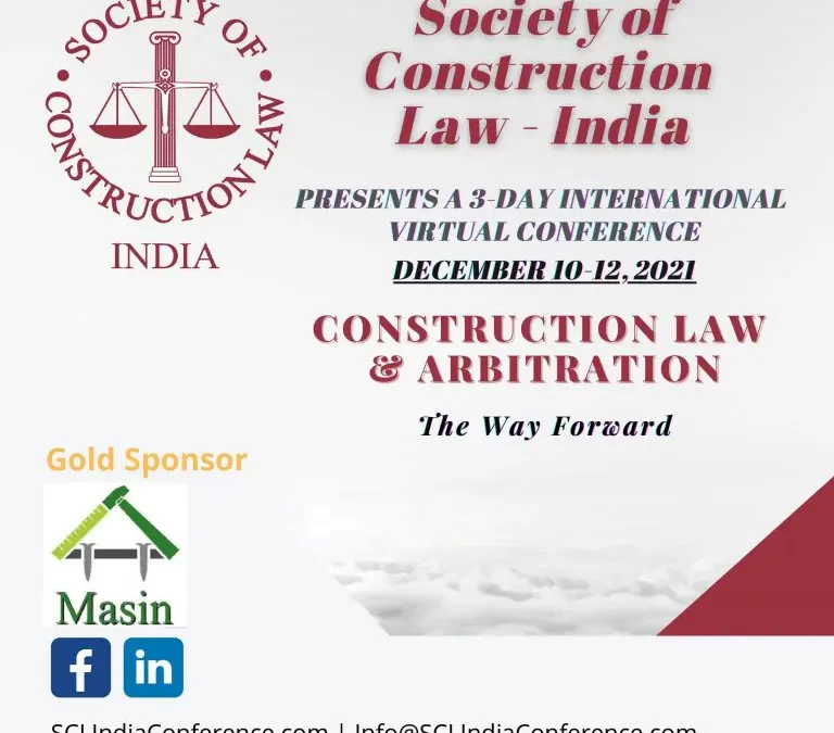 SCL India: Construction Law and Arbitration: The Way Forward