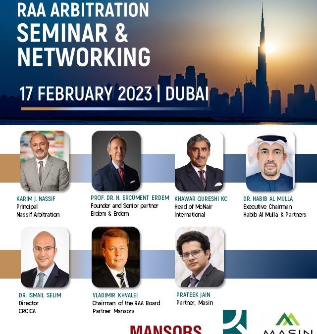 RAA Arbitration Seminar & Networking